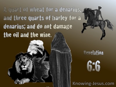 Revelation-6-6  I Heard A Voice In The Centre Of The Four Living Creatures (gray)